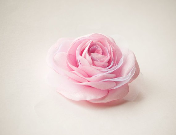 pink rose hair clip - Google Search