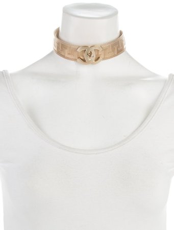 Chanel CC Mesh Choker - Necklaces - CHA348067 | The RealReal