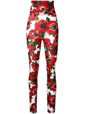 Dolce & Gabbana floral print leggings