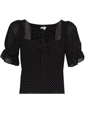 Shop Reformation delevan polka-dot blouse with Express Delivery - FARFETCH