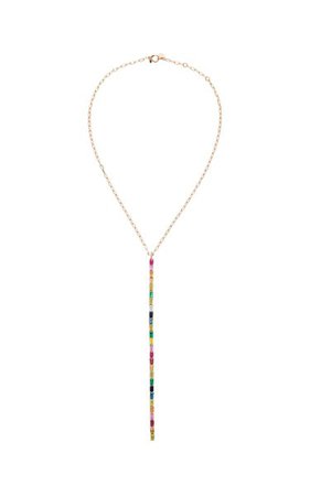 18k Rose Gold Multi-Stone Necklace By Shay | Moda Operandi