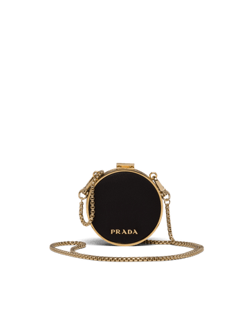 Nylon and metal necklace bag | Prada