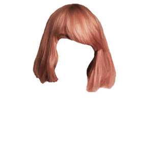 Orange Pink Short Hair PNG