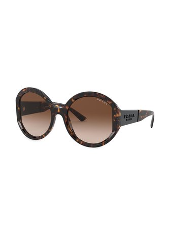 Shop Prada Eyewear PR22XS round-frame sunglasses with Express Delivery - FARFETCH