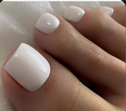 white toe nails