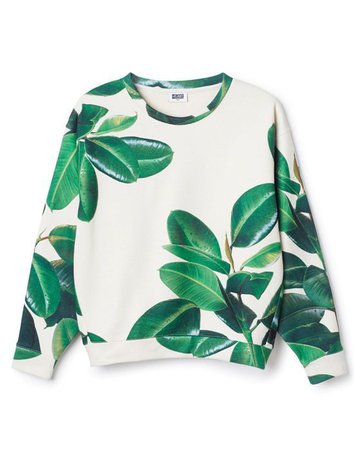palm leaves sweatshirt