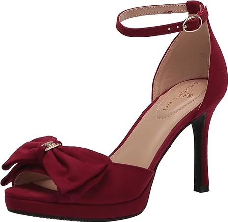 | Bandolino Women's Heeled Sandal, Ruby RED 600, 8.5 | Heeled Sandals