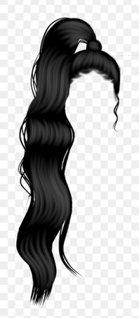 Long Black Ponytail Hair