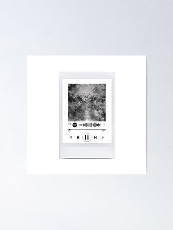 ""sweater weather" by the neighbourhood spotify code polaroid" Poster by autumngrxce | Redbubble