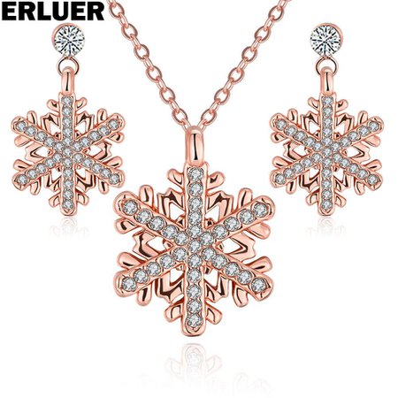 rose gold snowflake jewelry - Google Search