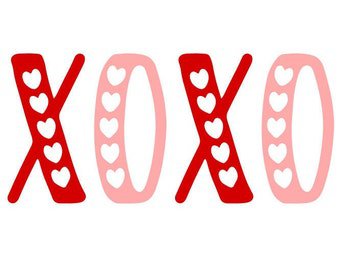 XOXO SVG Valentines Day SVG Love Digital Download for | Etsy