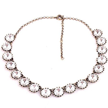 Amazon.com: White Crystal Venus Flytrap Necklace: Y Shaped Necklaces: Jewelry