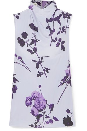 Dries Van Noten | Chiara floral-print crepe top | NET-A-PORTER.COM