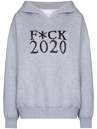 Shop Ashish F*CK 2020 drop-shoulder hoodie with Express Delivery - Farfetch