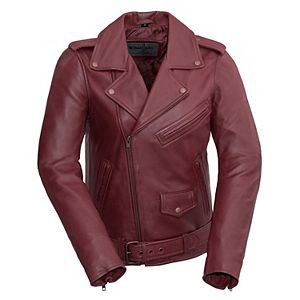 Women's Whet Blu Leather Trench Coat