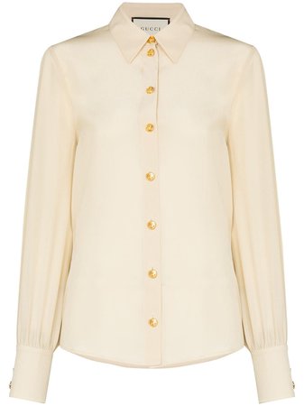 Gucci long-sleeve button-up Blouse - Farfetch
