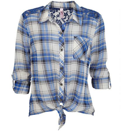 Blue Tied Flannel