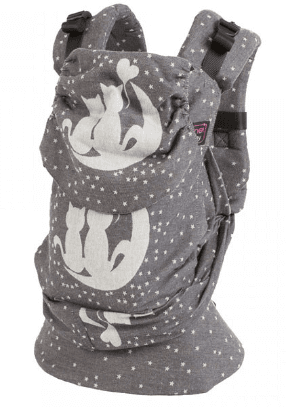 Emeibaby Ergonomic Hybrid Backpack Wrap Conversion Baby Carrier - Full White Cat