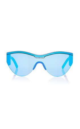 Cat-Eye Acetate And Nylon Sunglasses by Balenciaga Sunglasses | Moda Operandi