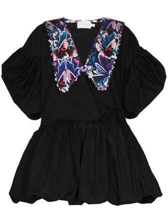 Shop Kika Vargas Victoria butterfly-print mini dress with Express Delivery - FARFETCH