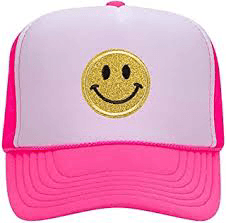 smiley face hat