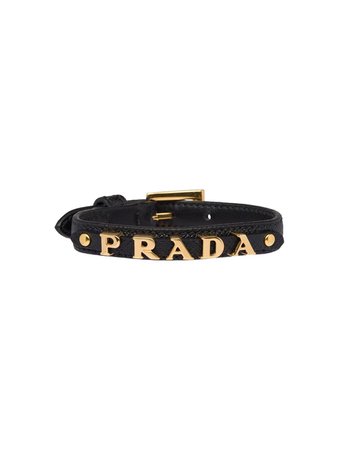 Prada Logo Embellished Bracelet - Farfetch