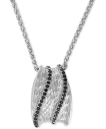 EFFY® Sterling Silver Diamond Pendant Necklace