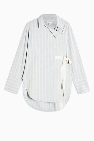 **Stripe Wrap Shirt by Topshop Boutique | Topshop