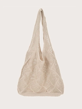 knit beach bag