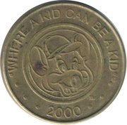 Game Token - Chuck E Cheese (without letter "C" on the hat) - * Tokens * – Numista