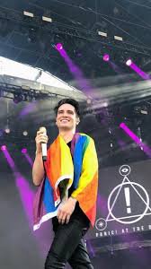 Brendon Urie with pride flag - Google Search