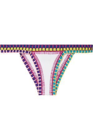 Kiini | Yaz crochet-trimmed bikini briefs | NET-A-PORTER.COM