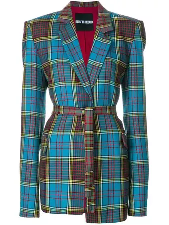 House Of Holland tartan tailored jacket $657 - Shop AW18 Online - Fast Delivery, Price