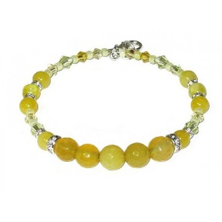 Yellow Bridesmaid Bracelet by AngieShel Designs