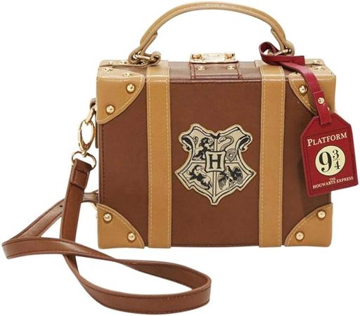 Amazon.com: Genda 2Archer Women Crossbody Shoulder Bag School of Witchcraft and Wizardry Series Tiny Suitcase (A Brown) : Clothing, Shoes & Jewelry