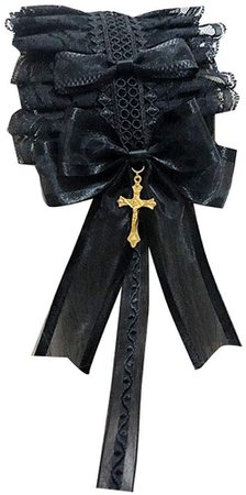 black lace gothic lolita headband