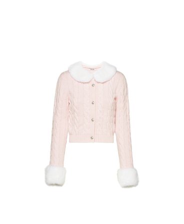 Miu Miu Knit Pink Cardigan