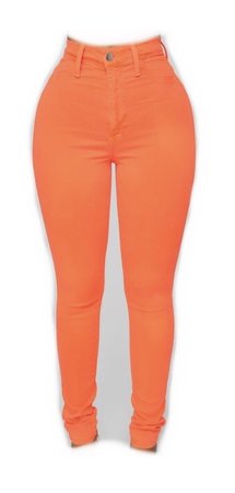 Orange jeans