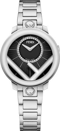 Fendi Run Away Diamond Bracelet Watch, 28mm | Nordstrom