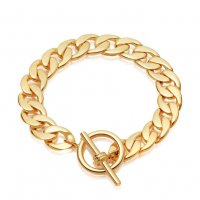 Lucy Williams Gold T Bar Chunky Chain Bracelet | 18ct Gold Plated | Missoma