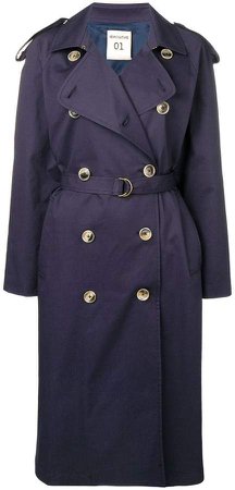Semicouture belted trench coat