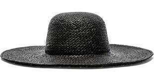 Cheap monday black straw hat