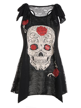 Wipalo-2018-3D-Skull-Printed-Black-Tops-Sleeveless-Lace-Hollow-Out-Casual-Tops-Female-Rock-Punk.jpg (1200×1596)