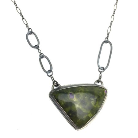 Australia Serpentine & Stitchtite Triangle Necklace – The Smithery . artist made goods .