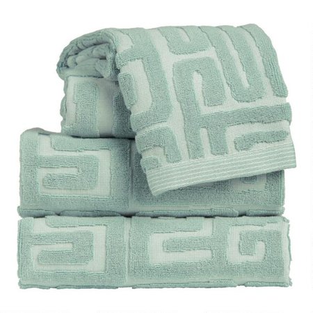 Jadeite Sculpted Maze Santorini Towels | World Market