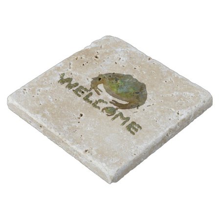 Welcome Frogs Stone Coaster | Zazzle.com