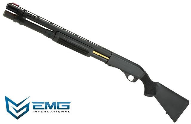 EMG Salient Arms Licensed M870 CAM X MKII Airsoft Training Shotgun (Model: Police / Black), Airsoft Guns, Airsoft Shotguns - Evike.com Airsoft Superstore