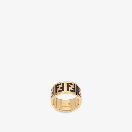 Gold-colour ring - FF RING | Fendi