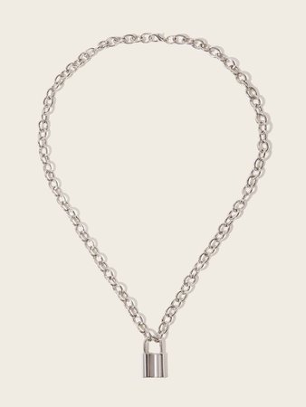 Lock Decor Chain Necklace | ROMWE