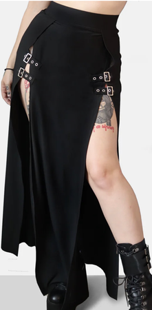 M-line Buckle Skirt | Forest Ink | $56